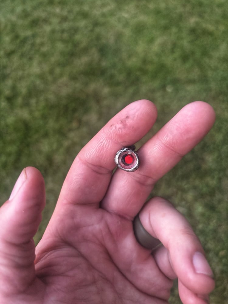Mini Pewter Santita Pendant