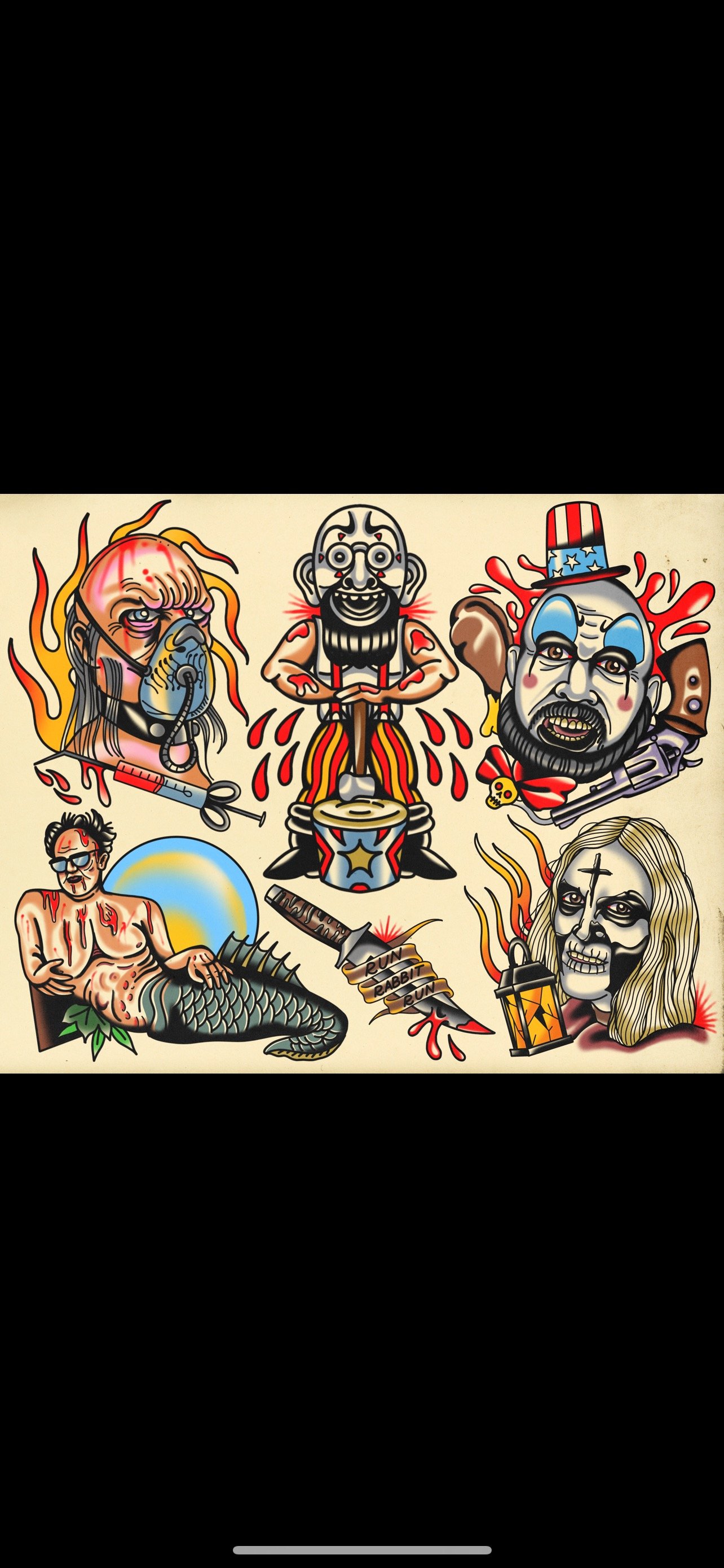 Image of House of 1000 Corpses flash print 11x14