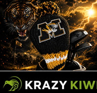 Image 2 of Missouri Tigers custom Golf Club Cover hand knit logo College football fan  gift