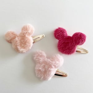 Image of Faux Fur Mickey Clip 