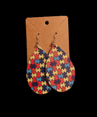 Image 4 of Autism Awareness earrings