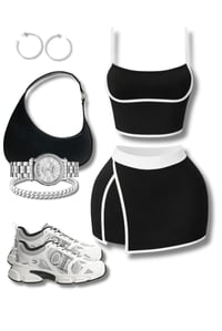 Image 3 of Sporty Chic Mini Skort Set **Great Stretch**