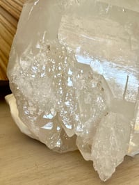 Image 2 of Large Clear Quartz Self Healed Points Cluster  Statement Piece #2063