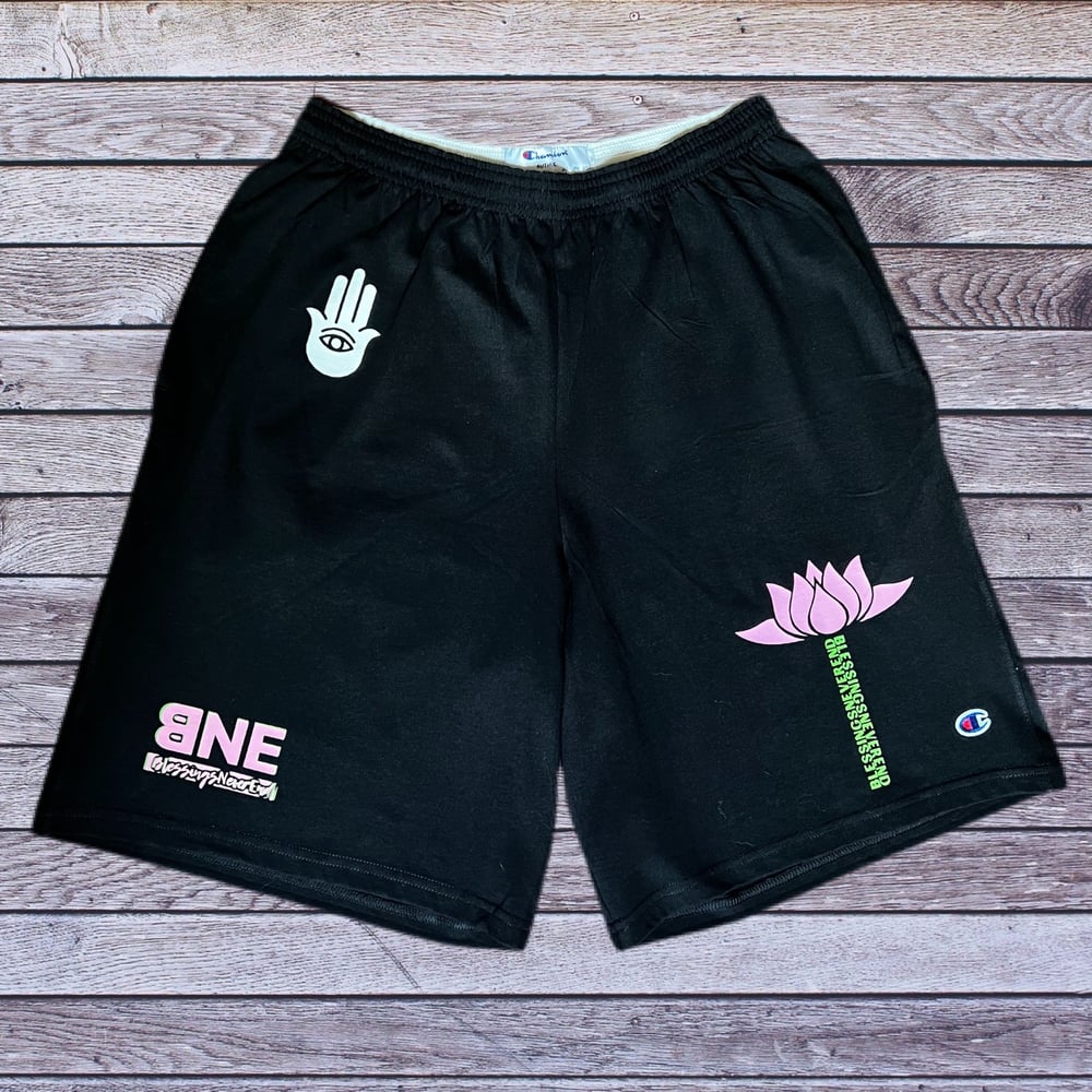 BNE Lotus Flower Shorts (black)