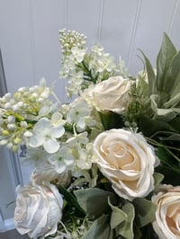 Image 3 of MIXED BUCKET BOUQUET- WHITE