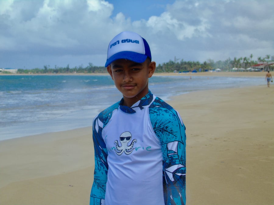 Image of Rash Guard Blue/Comic