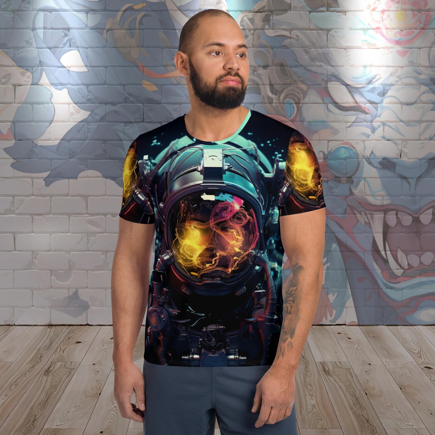 All-Over Print Men's Athletic T-Shirt