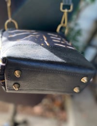 Image 4 of Issa Crossbody Navy Mudcloth Print