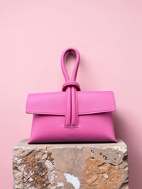 Olivia Loop Lock bag In Hot Pink