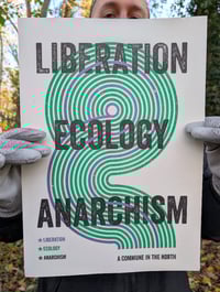 Image 2 of 'LIBERATION, ECOLOGY, ANARCHISM' Risograph Print