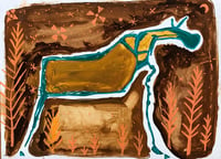 Finn Moose - 8X6” Acrylic on PressedBoard