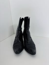 Image 5 of Vintage black leather boots // 37