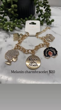 Gold Melanin charmbracelet