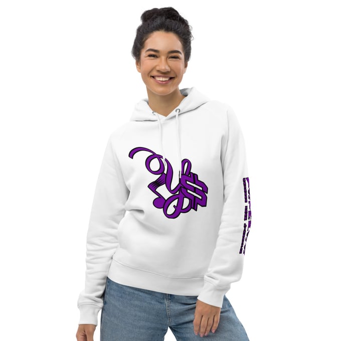 Image of YSDB Exclusive Purple and Black Unisex pullover hoodie 