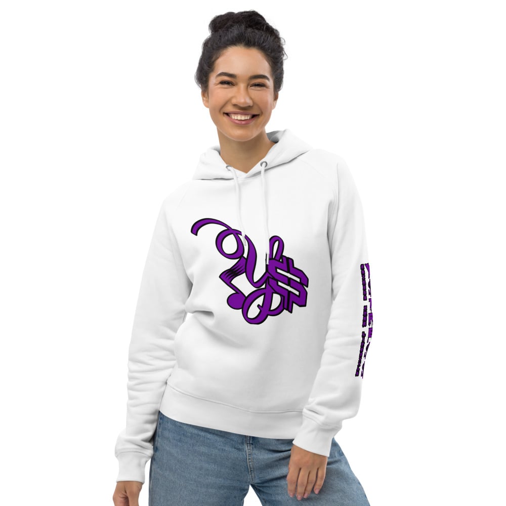 Image of YSDB Exclusive Purple and Black Unisex pullover hoodie 