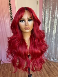 Image 2 of Red bang wig 