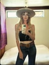 late 1960s soft leather Joshua Tree belt and buckle