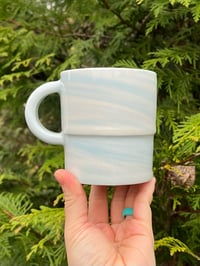 Image 3 of Marbled Porcelain Robins Egg Mug 3