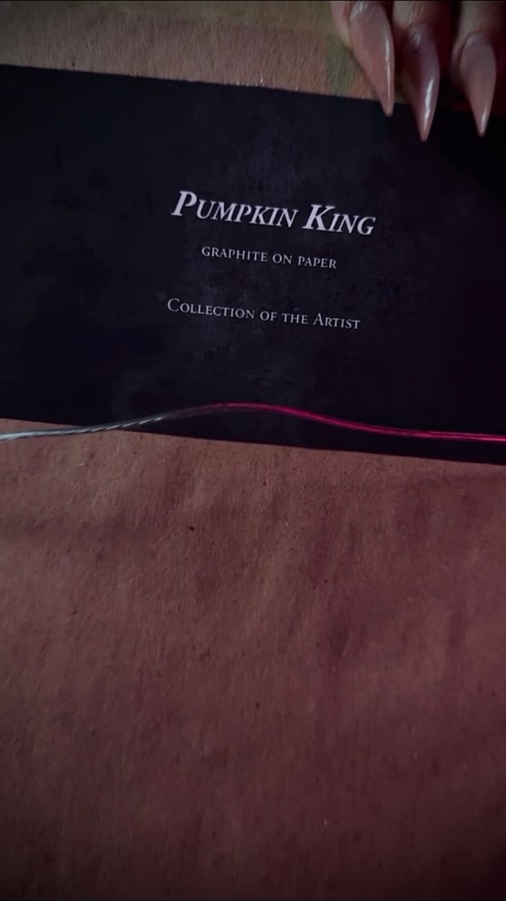 Image of 'THE PUMPKIN KING' - Original Graphite Drawing on Paper