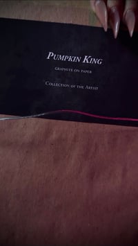 Image 4 of 'THE PUMPKIN KING' - Original Graphite Drawing on Paper