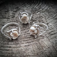 Image 3 of sterling silver + tooth ring