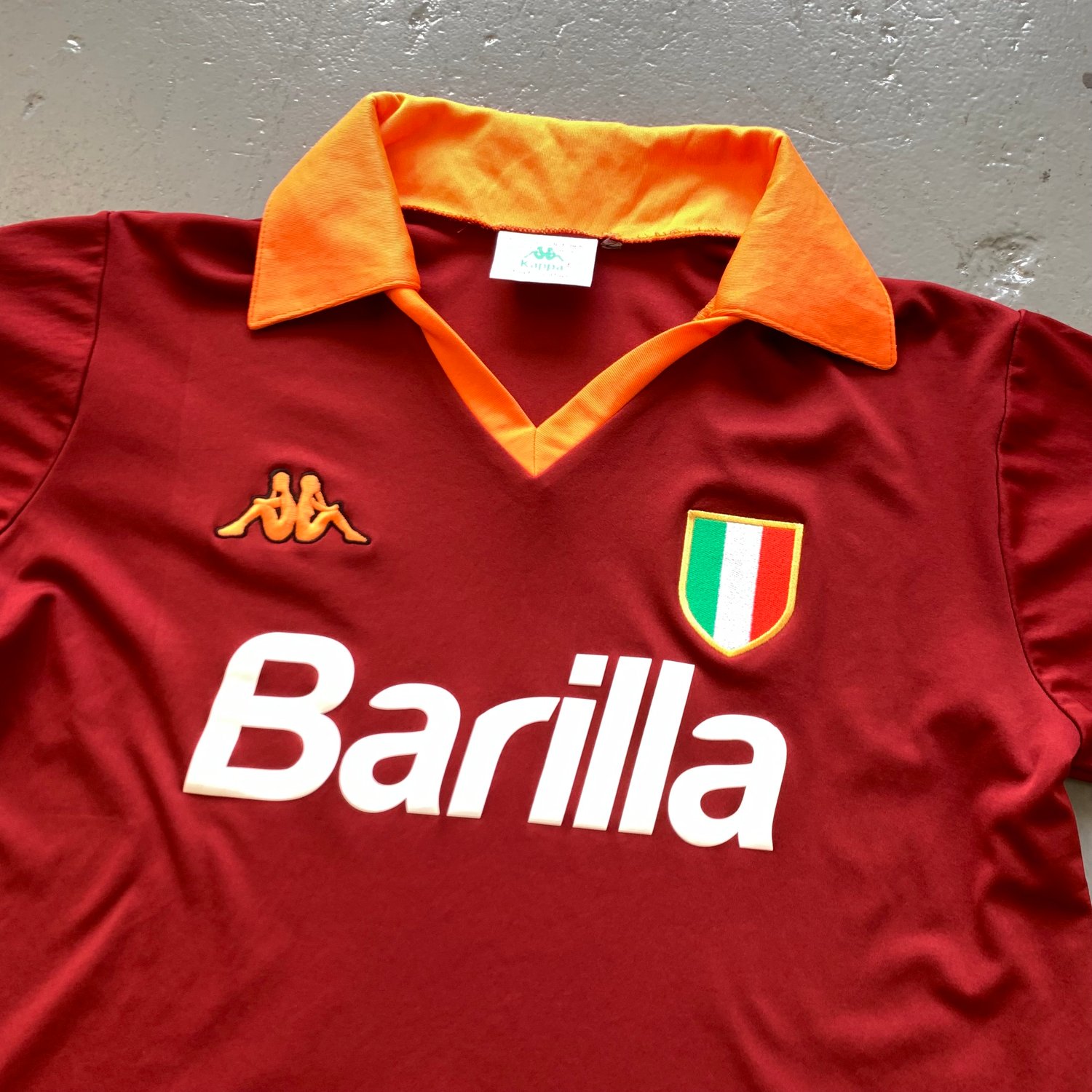 Image of 1984 Roma home shirt size xl barilla kappa 