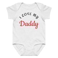 Image 7 of Baby jersey bodysuit (I LOVE MY DADDY)