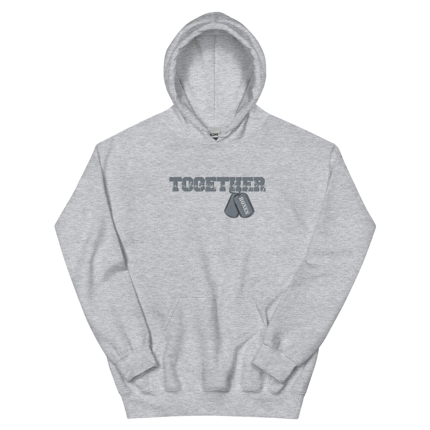 Image of Officially licensed leave me behind together embroidery Unisex Hoodie