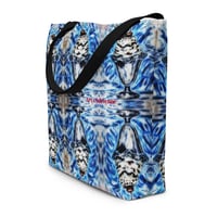 Image 1 of ArtxAdrienne "Whispy Sundae" Mirror Print XL Tote Bag