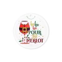Image 4 of Acrylic ornament ho ho ho Pour the Merlot