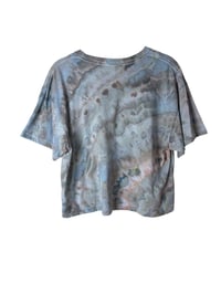 Image 7 of L Crop Tee in Soft Muted Agate Ice Dye