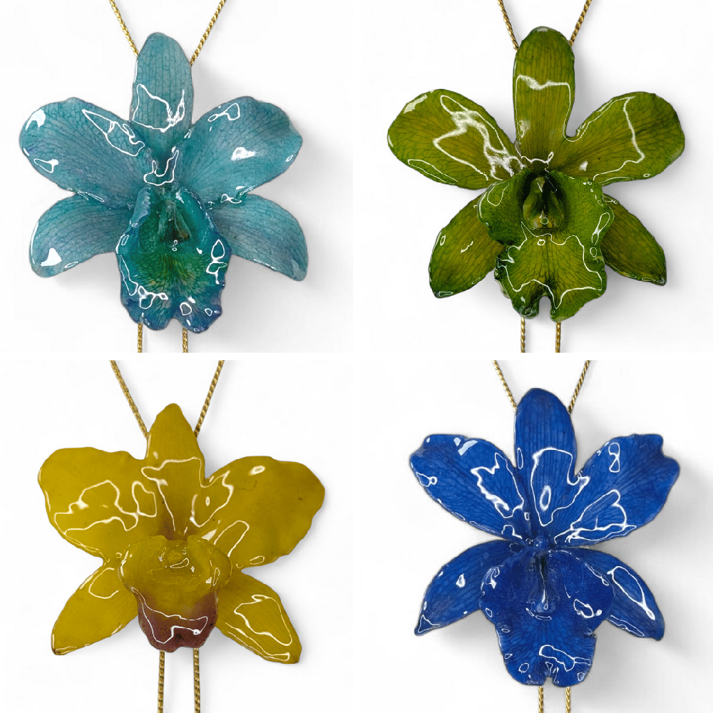 Image of Cattleya Orchid Slider Necklace