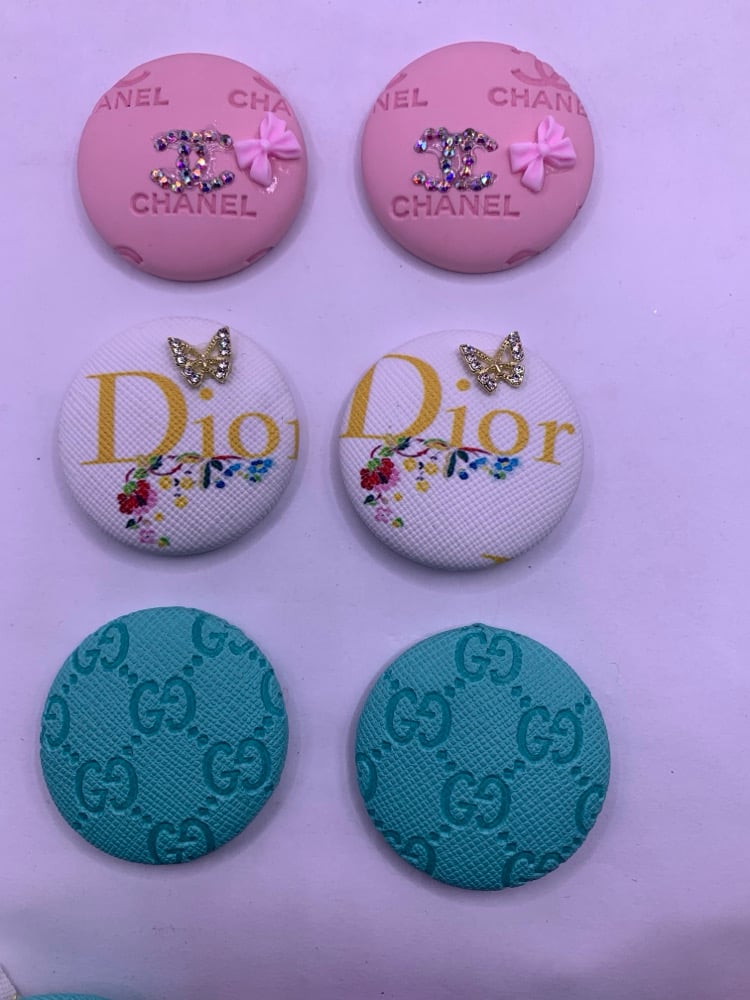 Image of Classy /Sassy Button earrings 
