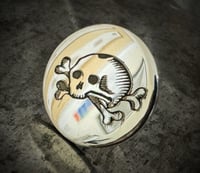 Image 2 of Silver Skull Pin Badge