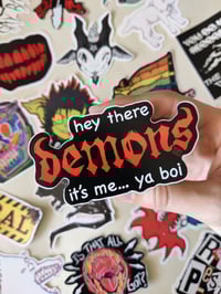 Image 2 of HEY THERE DEMONS sticker
