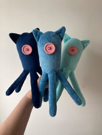 Image 1 of Blue coraline squid/octopus plushie from Coraline movie - made to order