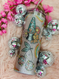 Image 2 of Funkytown Glitter Tumbler