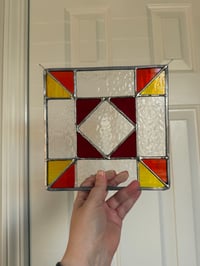 Image 2 of Warm Colors Geometric Barn Quilt 