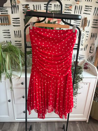 Image 1 of Sheer polka dot dress