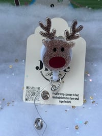 Image 2 of Reindeer badge reel 