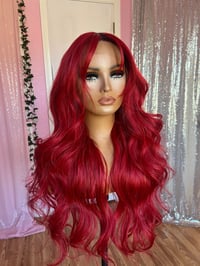 Image 5 of Red bang wig 