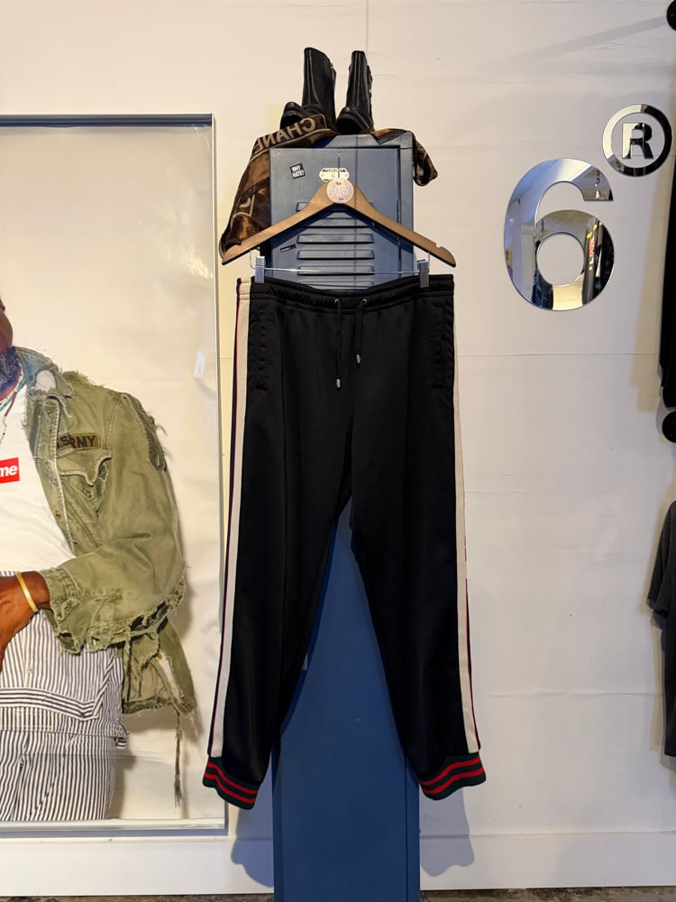 Image of Gucci Web Accent Lounge Pants