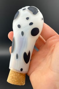Image 3 of Dalmatian paw jar 