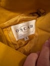 vintage Oscar de la Renta golden suede funnel neck top