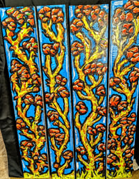 Image 1 of Ivy Flower Panels (1-5) - Original Wood Painting 