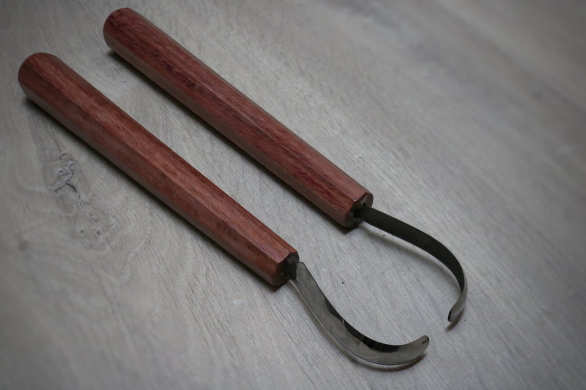 Image of Spoon slöjd with purpleheart handle 