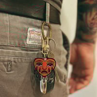 Image 1 of Crying Heart Keychain