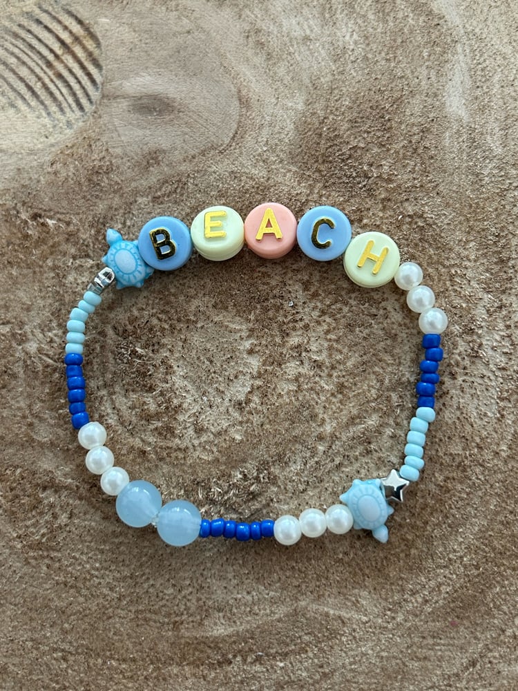 Image of Cool blue beach bracelet 
