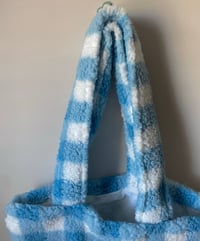 Image 2 of Blue Gingham Tote Bag
