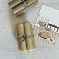 Image 1 of Bougies courtes vertes (x7)